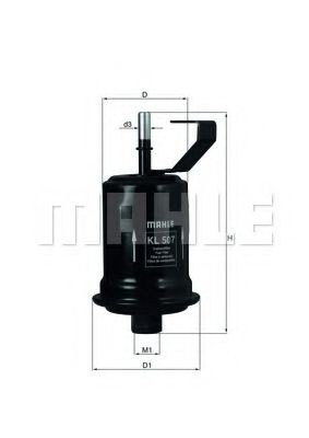 KL507 Mahle Original Фільтр палива